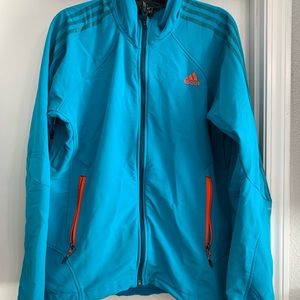 Blue adidas track jacket